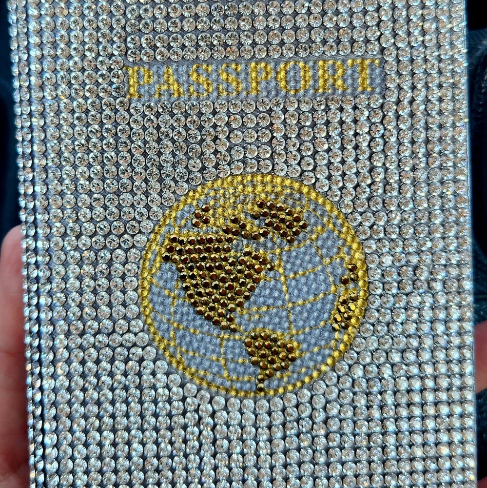 Judith Lieber Swarovski Crystal Passport Holder